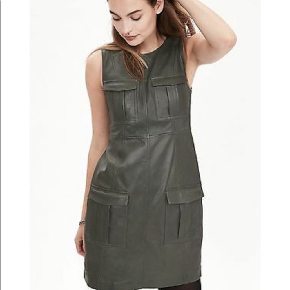 Banana Republic Heritage Collection Leather Cargo Dress